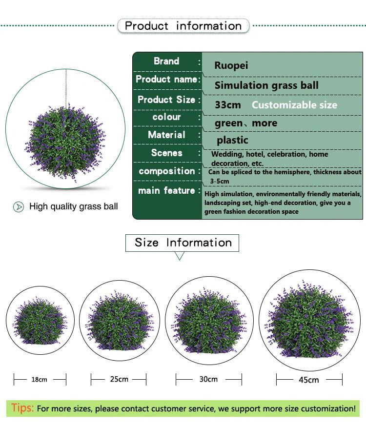 Hot Sale plastic boxwood topiary ball for sale 