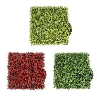 Yas Ntsuab Boxwood Vaj Huam Sib Luag Mats Artic Foliage Panels Phab Ntsa Cog